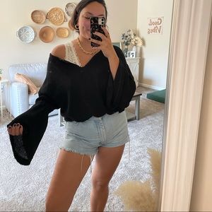 Free People Dahlia Thermal Be Sleeve Top